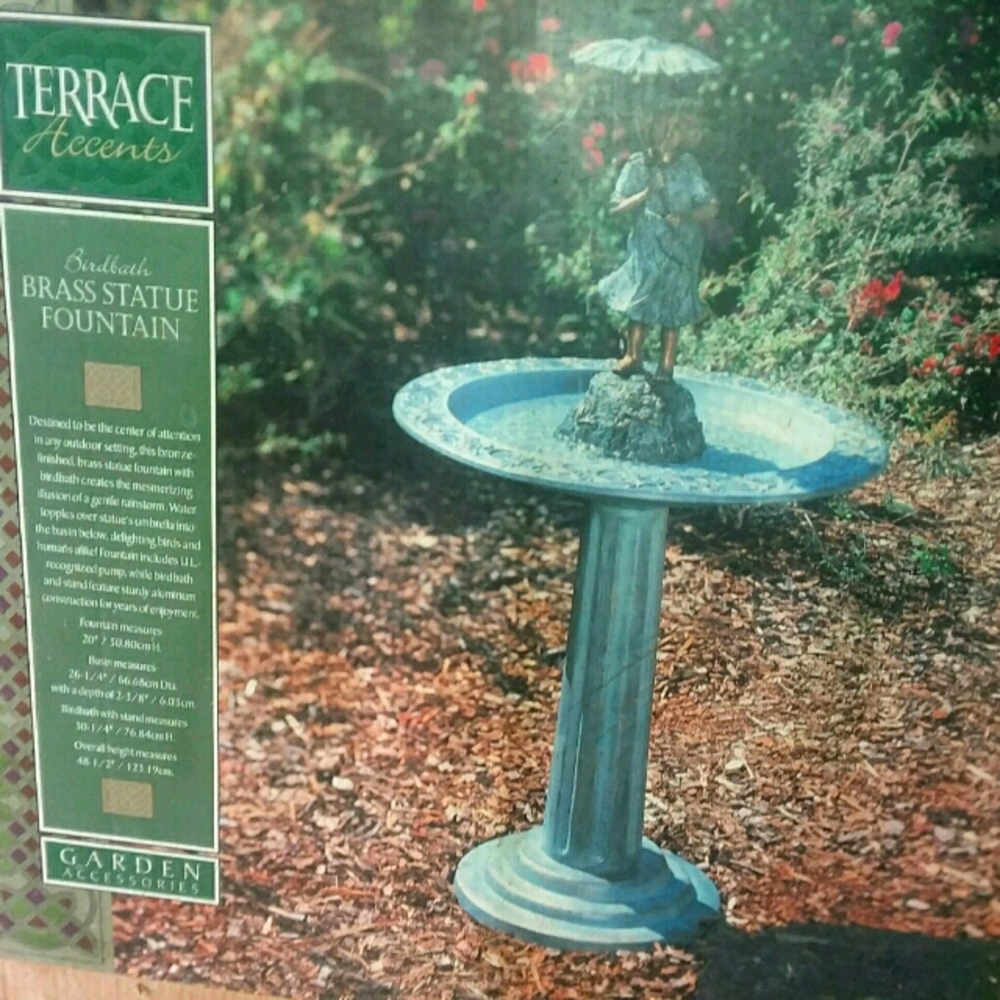 Terrance Assents Brass statue fountain